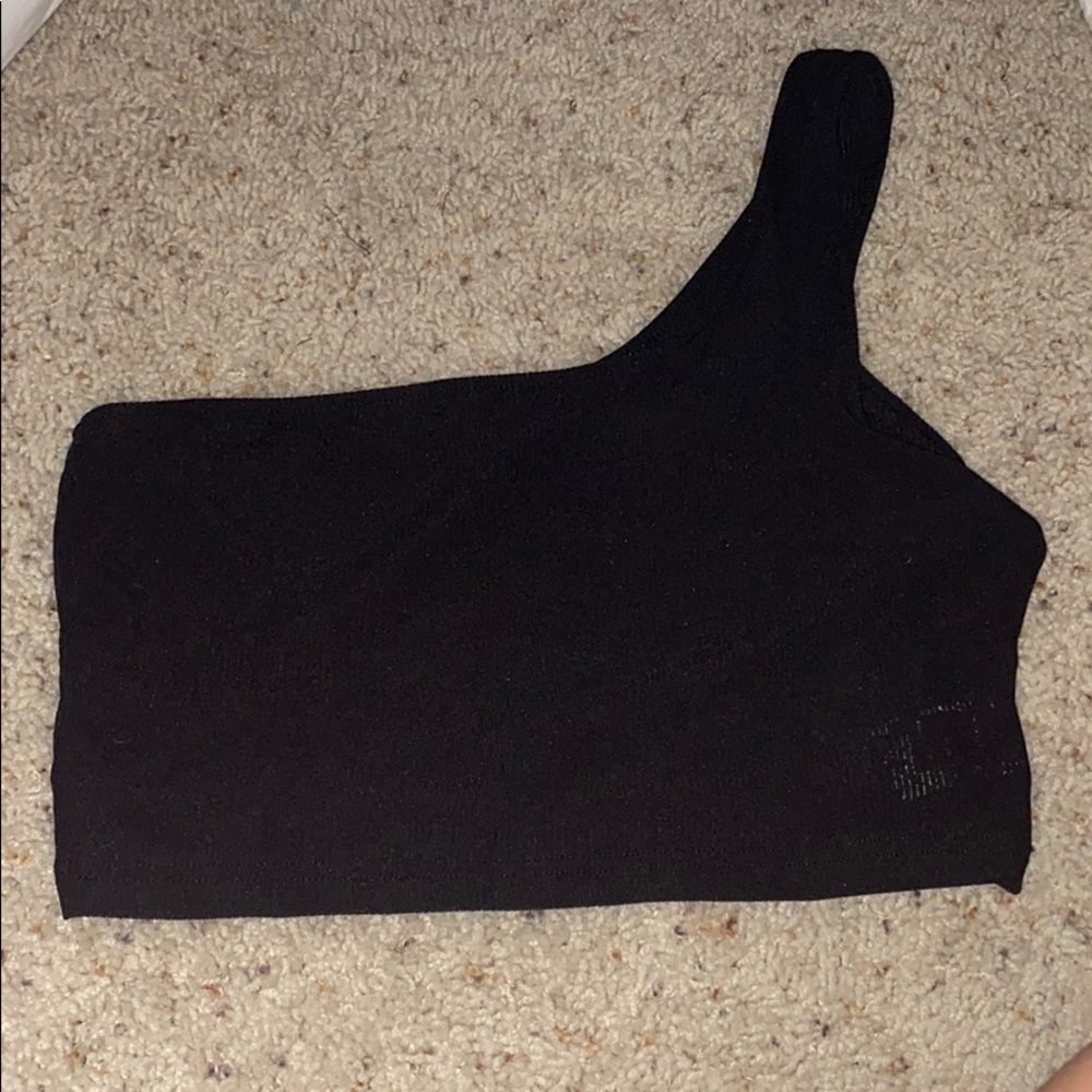 SHEIN one shoulder crop top